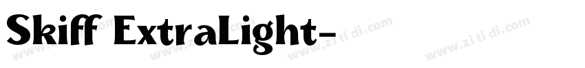 Skiff ExtraLight字体转换